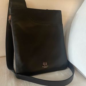 Radley London black smooth leather bag, only used once